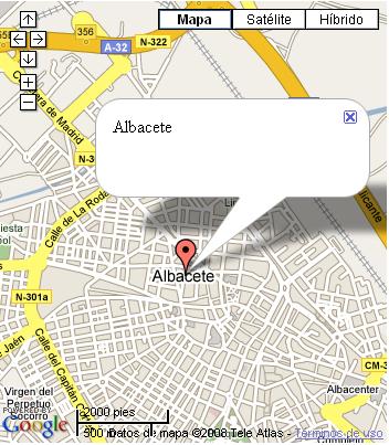 Ejemplo de mapa de GoogleMaps